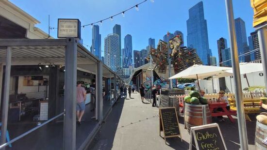 Am nächsten Tag gingen wir auf den Queen Victoria Market