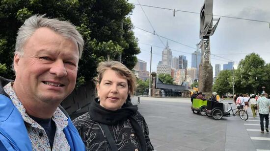 Auf dem Weg zum Weihnachtsessen