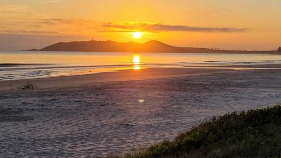 Das war mein Sonnenaufgang nachdem ich Dani abgeliefert hatte.