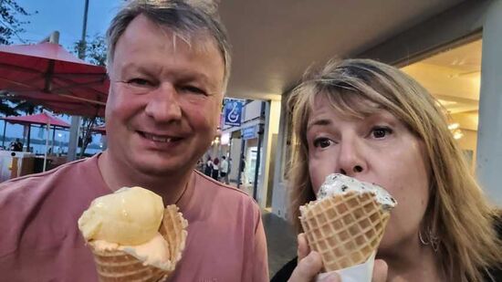 Und Nachtisch gab es auch in der Stadt