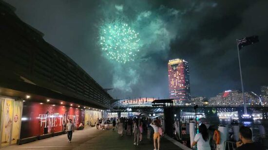 Am Abend gab es extra für uns ein Feuerwerk!