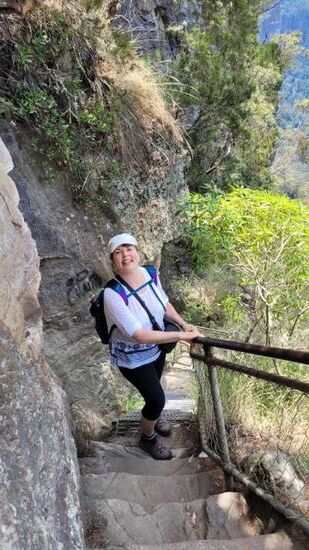 Anspruchsvoller Wanderweg über viele Stufen