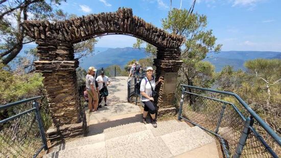Anfang des Giant Stairway Wanderwegs