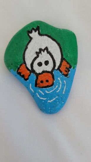 Eine Vesteck-Ente habe ich auch gefunden! Sie ist jetzt wahrscheinlich in Barcelona!