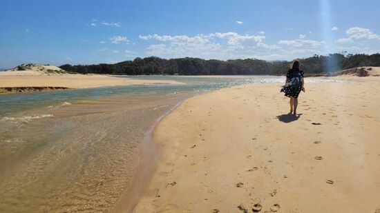 Da konnte man sich so schön im Fluß treiben lassen!