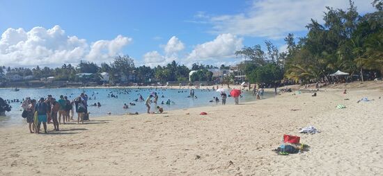 Ein positives Foto vom Strand 