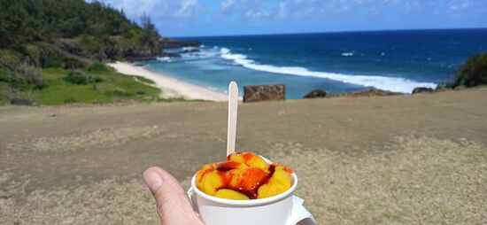 Lecker Eis mit Chilli von einem der vielen Eiswagen