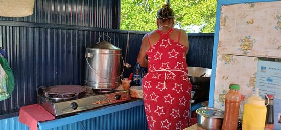 Mama kocht für mich.