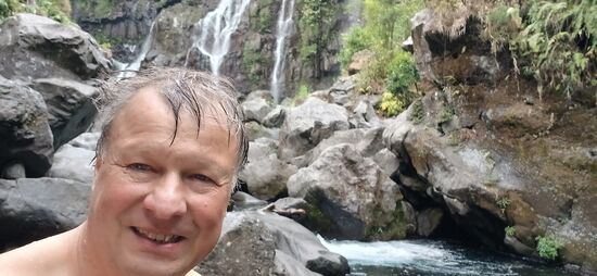 Am Wasserfall, der war kalt!