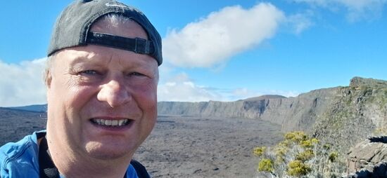 Da ist der Kraterrand