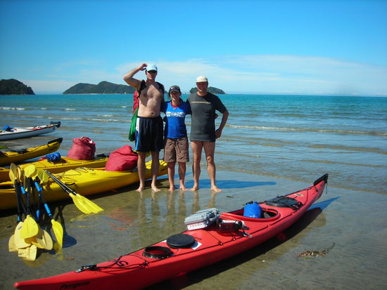In der Mitte unser privat canoe guide