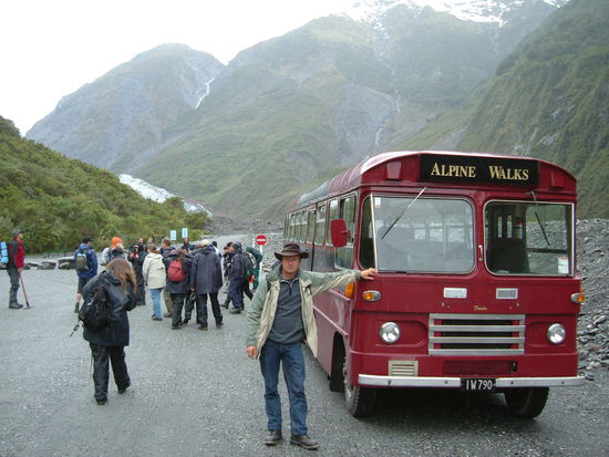 Gleich geht es auf den Fox Gletscher!