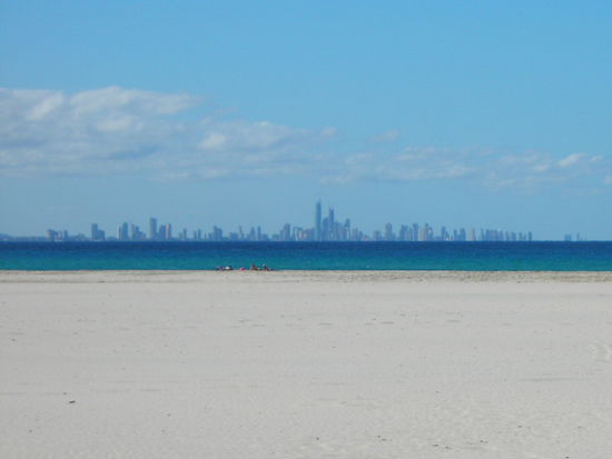Brisbane eine Stadt am Horizont