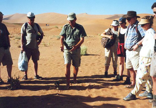 Der Bushman aus Südafrika wußte viel.