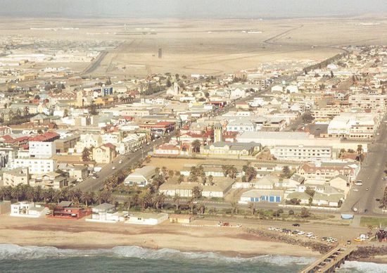 Swakomund aus der Luft.