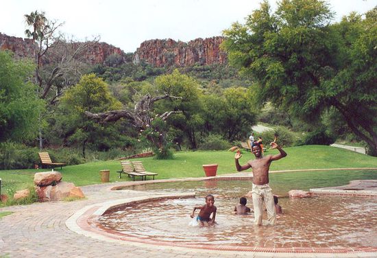 Auch hier gab es einen Pool.