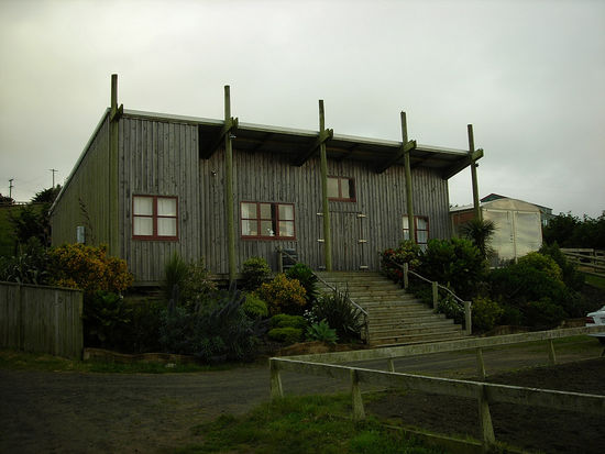 Backpacker an der Westkueste am Muriebeach