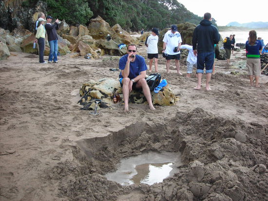 Tja, dann wollten alle in unser Loch! Der Kassenwart!