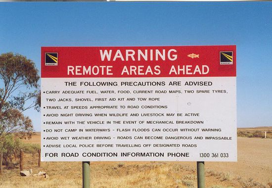 Ohne diesen Sachen fährt man nicht ins Outback