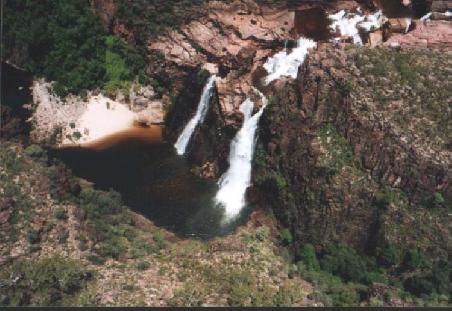 Twin Falls vom Flieger aus gesehen