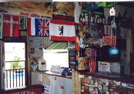 Berliner Fahne im Outback Pub (Daily Waters Pub)