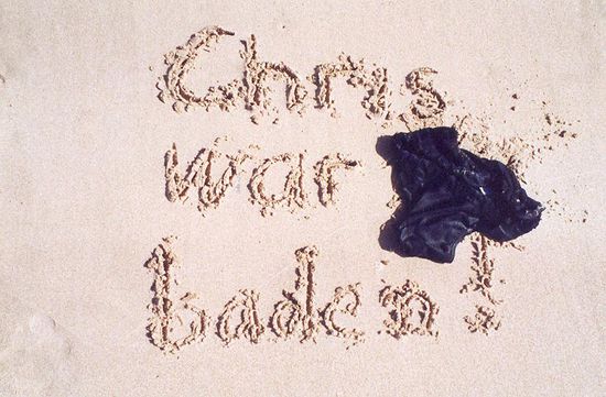 Ich war baden! Kalt! 