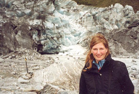 Bianca am Gletscherfuss 