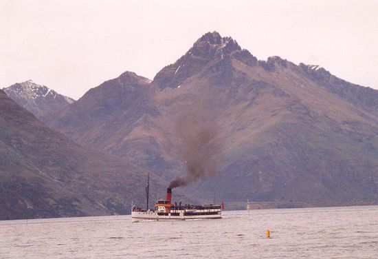 Earnslaw auf dem Lake Wakatipu bei Queenstown