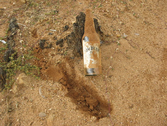 Gefunden am Murray River! Leider 
war die alte Whiskyflasche leer!