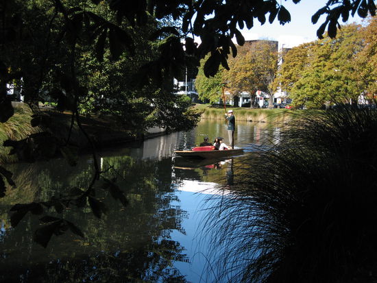 Gondelfahrt in Christchurch.