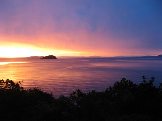 Sonnenuntergang am Lake Taupo