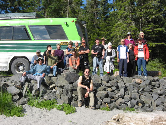 Unser Team am Zeltplatz in Petersburg