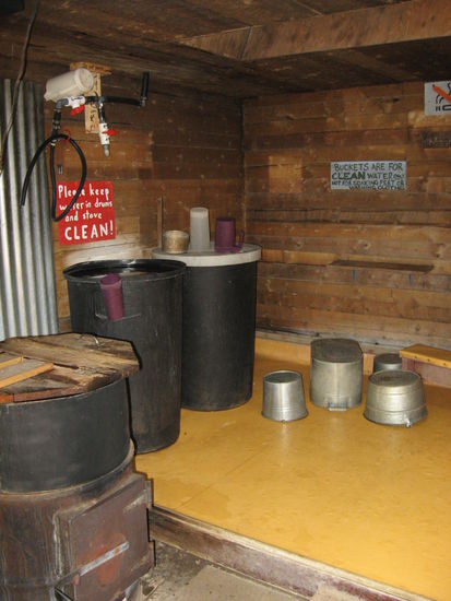 Badezimmer mit Heißwasser