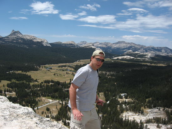Tom beim Bergsteigen im Yosemite NP
