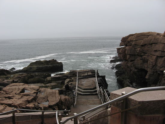 Hier war einige Tage später die Riesenwelle von Bill