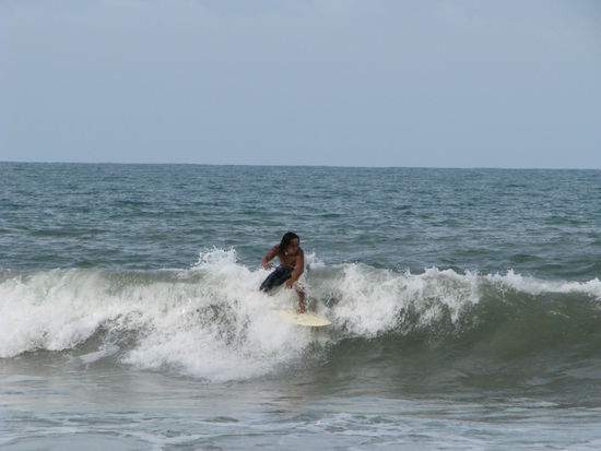 Surfer in der Karibik