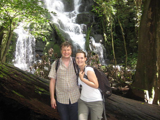 Schöner Picknick Wasserfall!