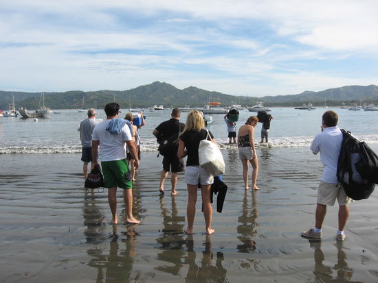 Aber erst mal zum Schiff kommen.