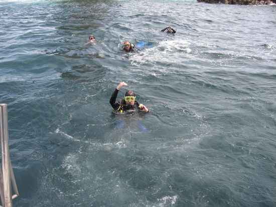 Alles OK, jetzt geht es die Tiefe!