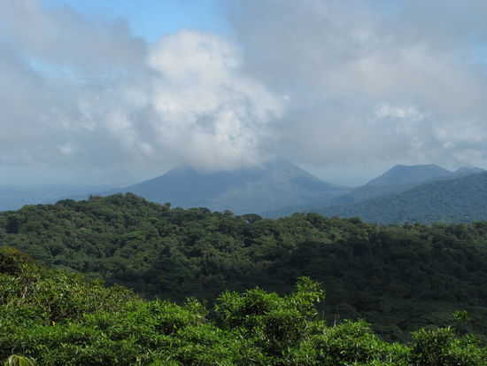 Endlich gesehen, der Vulkan Arenal 