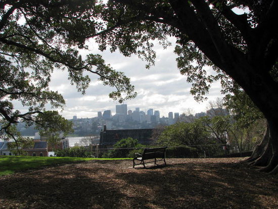 Diesen lauschigen Platz in Sydney muß man erst einmal finden.