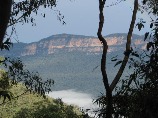 Blue Mountains mit Wolken im Tal