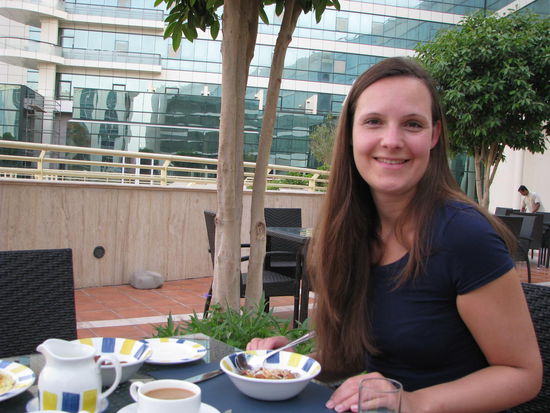 Letztes Frühstück in Dubai