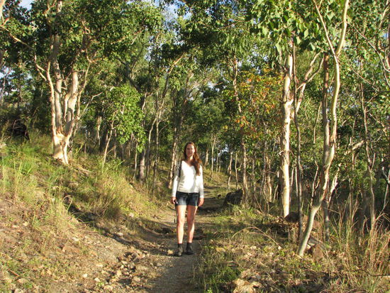 Frühmorgens ging die Sonne auf