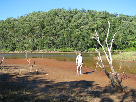 Ein Zufluß mit Ebbe