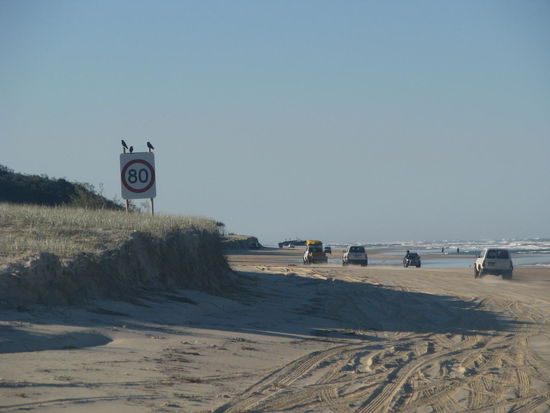 80 km darf man am Strand fahren