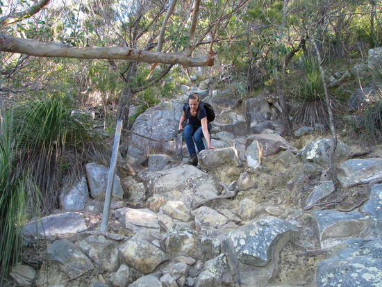 Es ist genauso anstrengend wieder runter