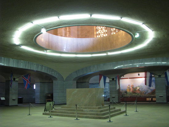 Innenraum im Denkmal