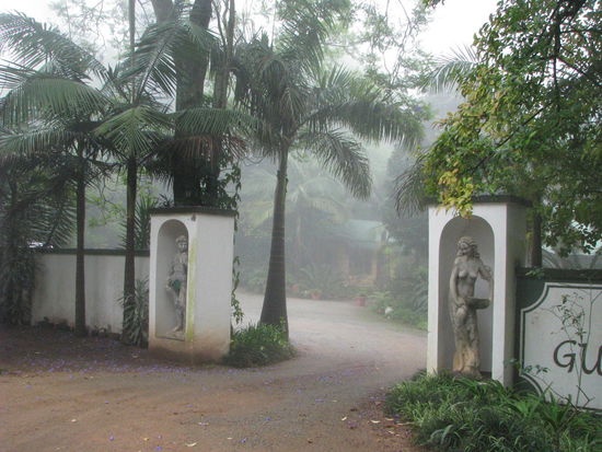 Unser Guesthouse im Nebel