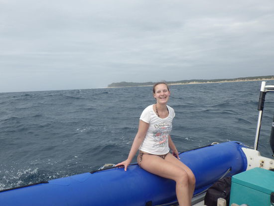 Ganz schöne Wellen! Noch lacht Steffi